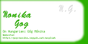 monika gog business card